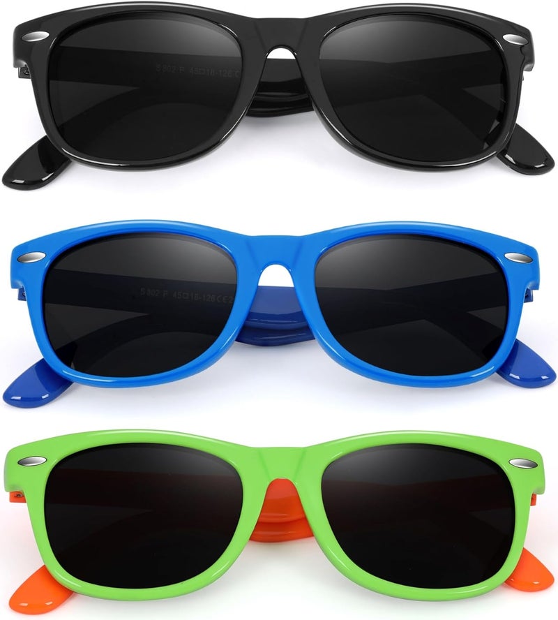 BEALER Store Kids Polarized Sunglasses for Girls Boys UV Protection Sun Glasses Flexible Rubber TPEE Shades for Children Age 3-9 - Image 3